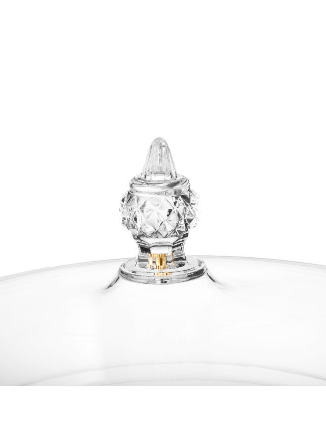 Dania 🍰✨ Luxury acrylic serving tray with lid – 25cm x 6cm high | Perfect for desserts, cakes, and upscale hospitality - Image 3