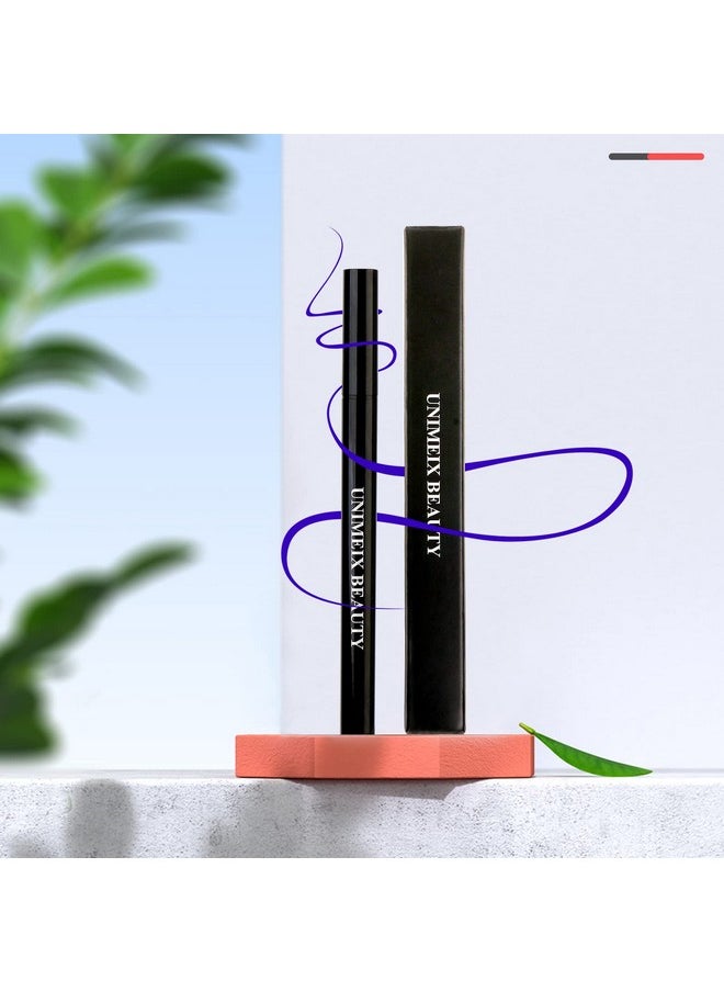 UNIMEIX - Eyeliner Liquid Liner Waterproof Eye Liner Makeup Eyeliner Pen Precise All Day Eyeliner Amethyst - Image 1