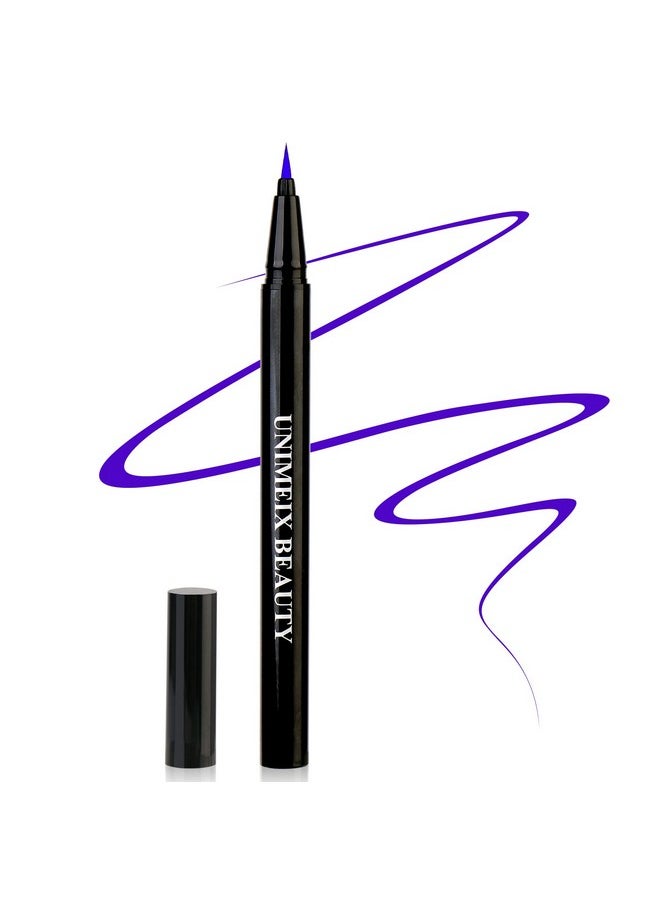 UNIMEIX - Eyeliner Liquid Liner Waterproof Eye Liner Makeup Eyeliner Pen Precise All Day Eyeliner Amethyst - Image 1