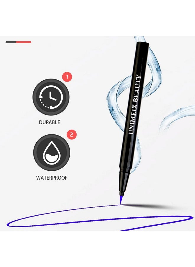 UNIMEIX - Eyeliner Liquid Liner Waterproof Eye Liner Makeup Eyeliner Pen Precise All Day Eyeliner Amethyst - Image 1