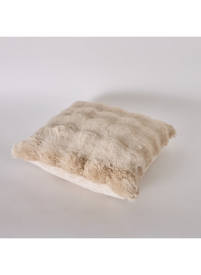 Home Box Ness 2Sided Brushed Bubble Fau x Fur Filled Cushion 45 x 45 cm - Image 2