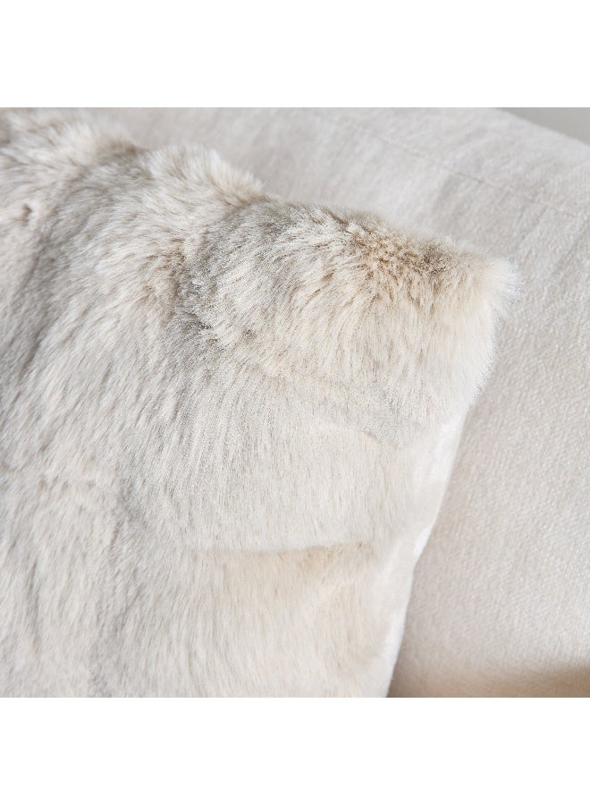 Home Box Ness 2Sided Brushed Bubble Fau x Fur Filled Cushion 45 x 45 cm - Image 1