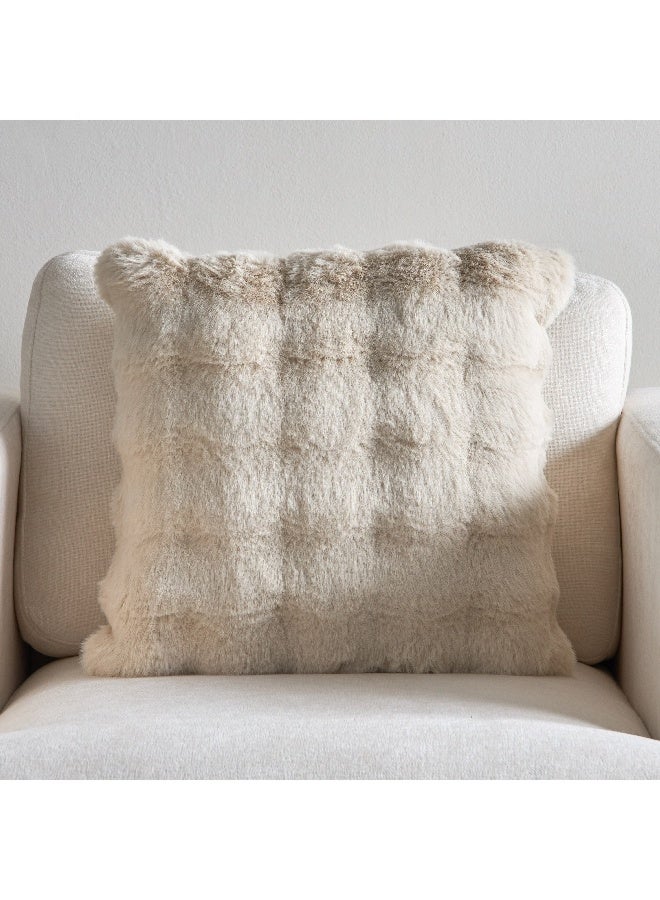 Home Box Ness 2Sided Brushed Bubble Fau x Fur Filled Cushion 45 x 45 cm - Image 4