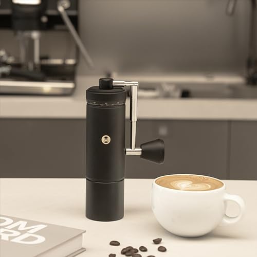 TIMEMORE S3 Manual Coffee Grinder with External Adjustment and Stainless Steel Patented Burr，Hand Coffee Grinder High Presicion Premium Expresso Coffee Grinder Chestnut S3, Black - Image 2