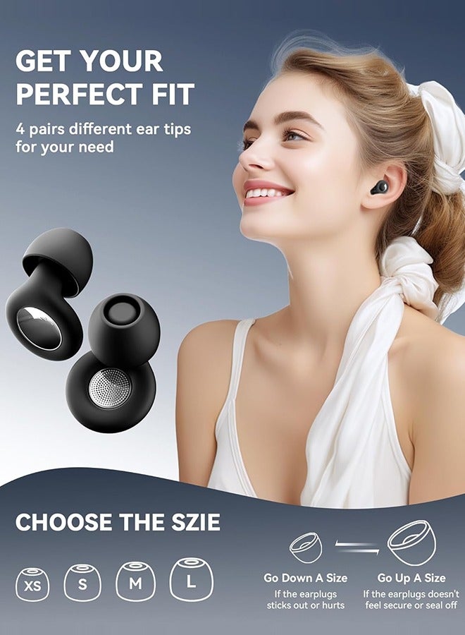 Polish'D Ear Plugs for Sleeping Noise Cancelling – 30dB Reusable Silicone Earplugs with 8 Ear Tips & Case, Ideal Sleep Ear Plugs, Soft & Cozy Hearing Protection for Sleep, Concerts, Work, Travel & Focus - Image 3