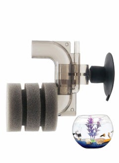 Y&D Submersible Foam Filter, Ultra Mini Aquarium Single Sponge Quiet Fish Tank for Small 0.5-5 Gallon, Perfect Freshwater Salt Water 
