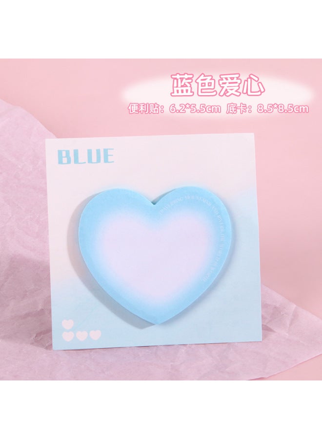 HELPS Color Blush Halo Gradient Post-it Notes Wind Shaped Love Sticky Post-it Paper Sticker Post-it Notes N Times - Image 1