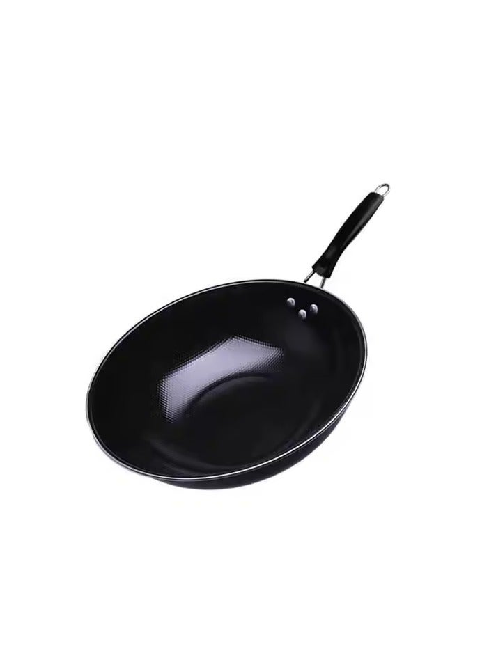 Wok Pan Easy Cook & Clean 32cm Non-Stick Frying Pan - Durable & Easy to Clean frypan 32 cm scratch resistance easy cleaning 100% safe non stick coating thermo signal healthy cooking perfect searing  - Image 1