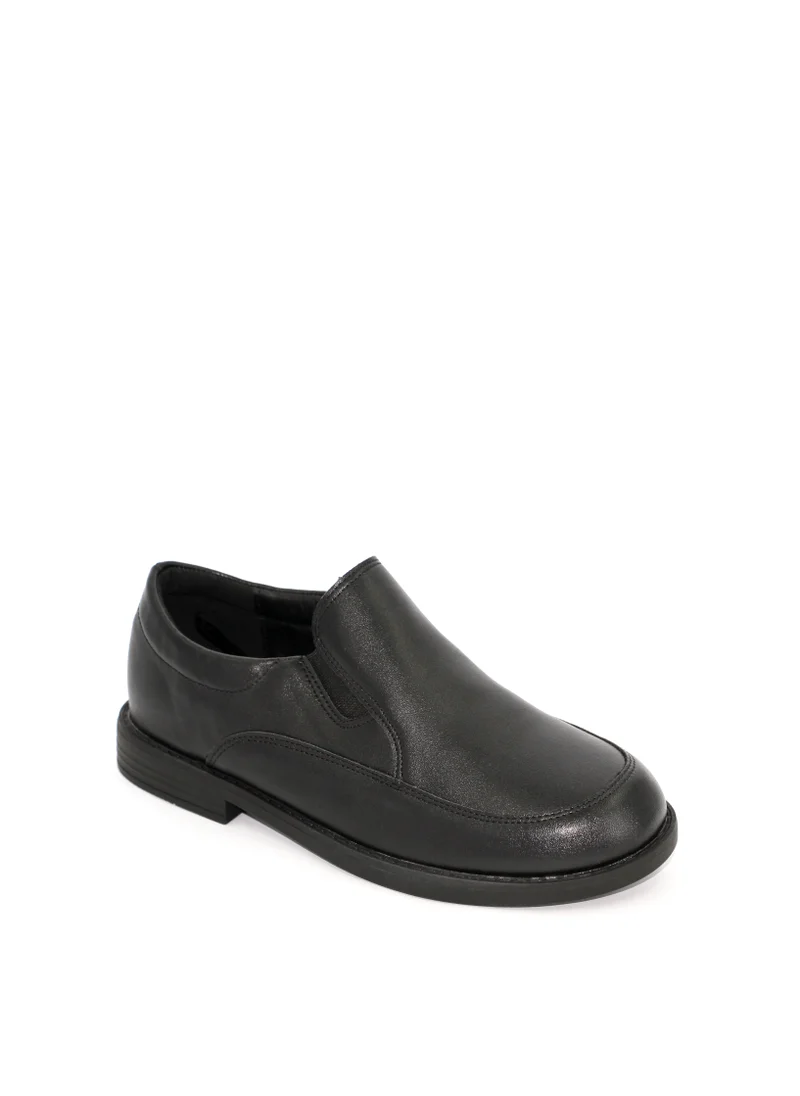 جيومني Boys School Shoes – Durable Black Formal Uniform Footwear for Kids | Anti-Slip Sole, Cushioned Insole, Easy Closure | Ideal for Daily Use & School Activities