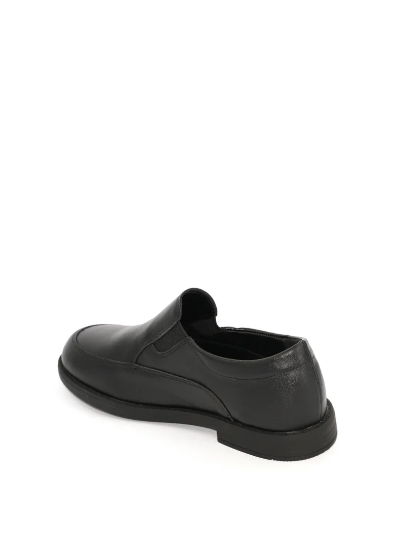 Geoomnii Boys School Shoes – Durable Black Formal Uniform Footwear for Kids | Anti-Slip Sole, Cushioned Insole, Easy Closure | Ideal for Daily Use & School Activities