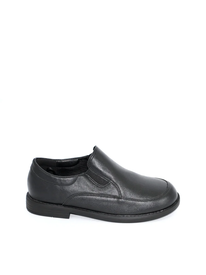 Geoomnii Boys School Shoes – Durable Black Formal Uniform Footwear for Kids | Anti-Slip Sole, Cushioned Insole, Easy Closure | Ideal for Daily Use & School Activities