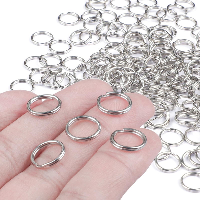 Pawfly 100 Pack 12 Inch Split Key Rings Mini Jump Rings Dog Tag Ring with Double Loops Small Metal Rings Connectors for Car Keys Jewelry Necklaces Bracelets Earrings Crafts Ornaments and DIY Arts - Image 3