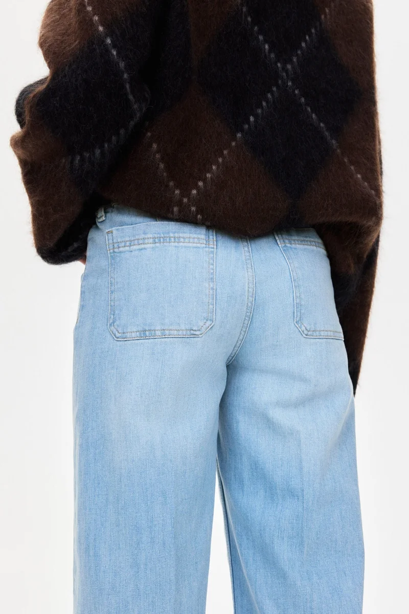 H&M  MAMA Wide Leg Jeans for Women | Best Price UAE