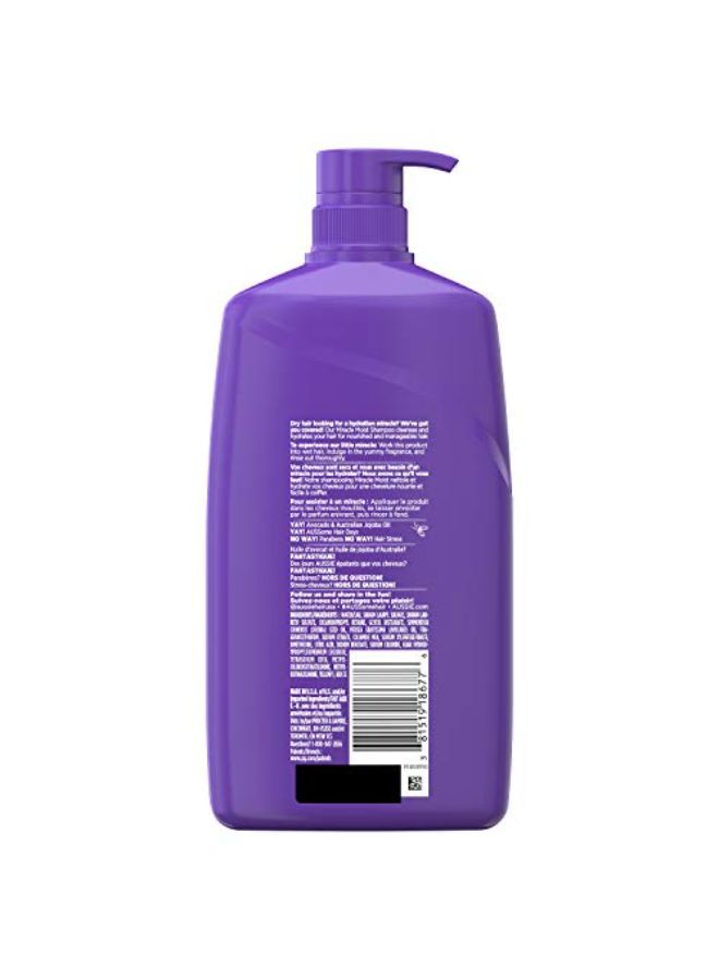 Aussie Paraben-Free Miracle Moist Shampoo W/ Avocado & Jojoba Oil For Dry Hair, 26.2 Fl Oz - Image 1