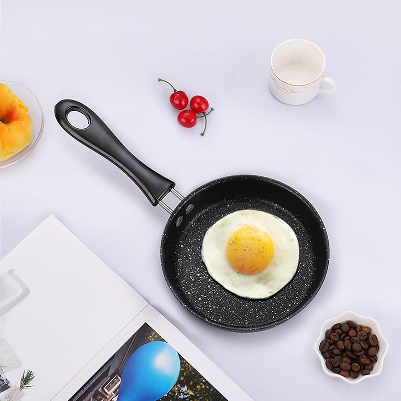 Pwshymi Maifan Stone Non Stick Frying Pan Easy to for Household Induction Cooker Gas Stove, Nonstick Omelette Pan for Cooking Enthusiasts (20cm) - Image 2