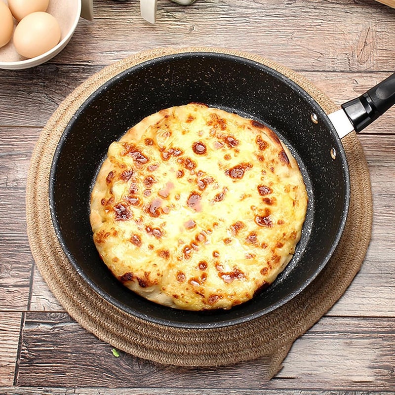 Pwshymi Maifan Stone Non Stick Frying Pan Easy to for Household Induction Cooker Gas Stove, Nonstick Omelette Pan for Cooking Enthusiasts (20cm) - Image 3