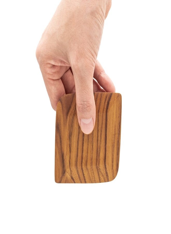 FAAY 2 Packs Gadget Scrapers, Dishwashing Scrub for Cleans Kitchen Pans, Pots, Dishes, Bowls, and Plates Removes Food Effectively Without Scratching. - Handmade from High Moist Resistance Teak Wood - Image 4