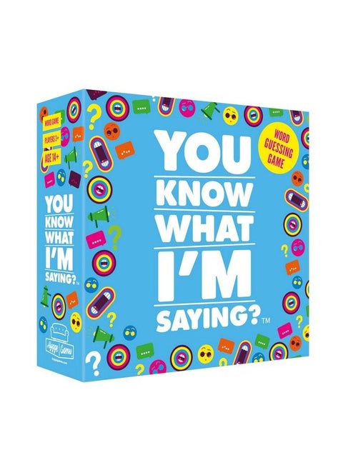 You Know What I´M Saying? Word Guessing Game By Hygge Games Blue Box Size 5.7 X 5.7 X 1.8 Inches