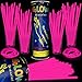 Taikula 200 Pack 8 Glow Sticks Bulk Party Favors Pink Light Up Sticks with Connectors Neon Glow in the Dark Party Supplies Bracelets for Holiday Birthday Party DecorationPink - Image 2