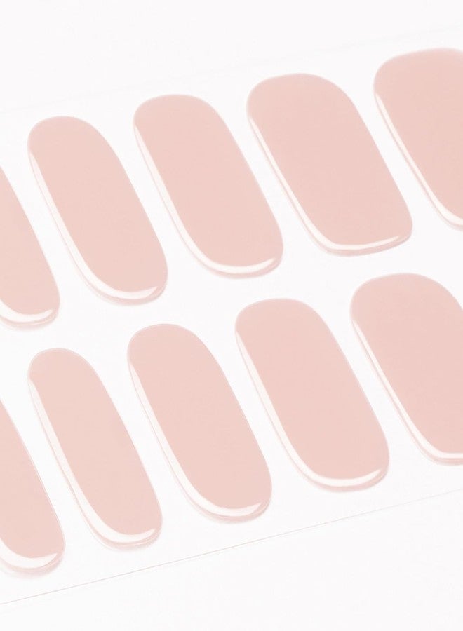 Cazuela Semi Cured Gel Nail Strips - Pink Semi Cured Nail Wraps - Soft Self-Adhesive Gel Nail Stickers with 16PCS Nail File Stick - Long Lasting French Tip Stickers (03 Light Lilac) - Image 2