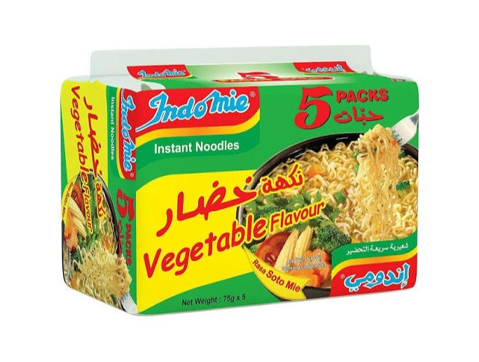 Indomie Instant Soto Noodles Vegetable Flavour  75g x 5 x 8