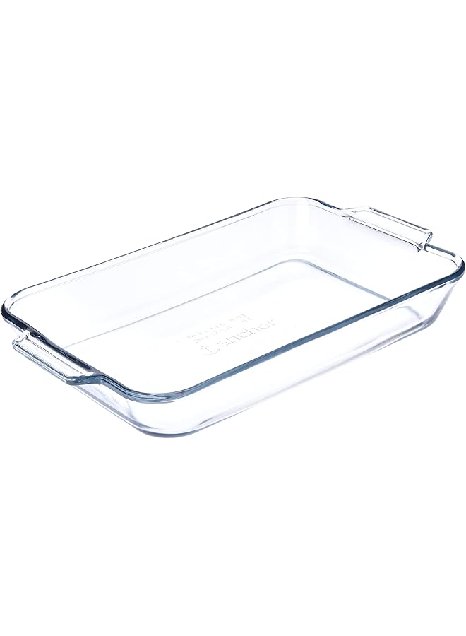 أنكور هوكينغ طقم أواني خبز زجاجية من أوفن بيسكس، مكون من 3 قطع، مع قوالب خبز مربعة ومستطيلة ورغيف - Image 1