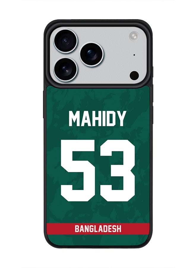 Stylizedd iPhone 17 Pro Case, [Compatible with MagSafe] Slim Magnetic cover Phone Case iPhone 17 Pro -Bangladesh Mehidy Hasan Miraz, Jersey 53 - Image 1