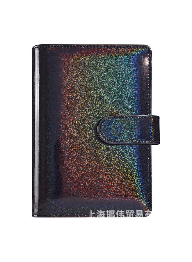 QICAI A6 Colorful Matte Laser Macaron Set Pu Notebook Cash Budget Financial Loose-leaf Book - Image 1