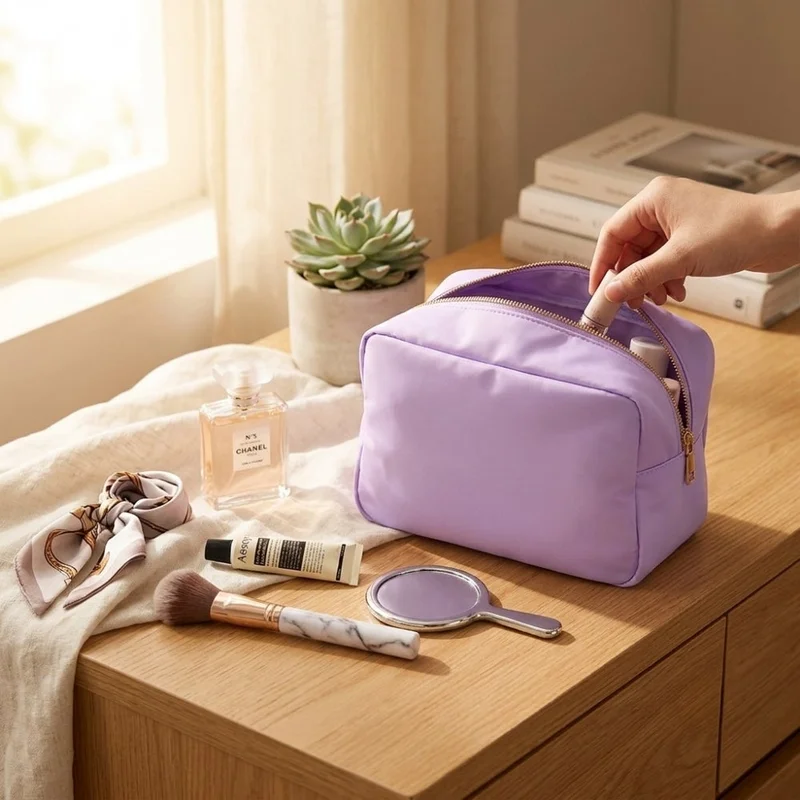 The Happy Tribe  Large Lilac Pouch for Women | Best Price UAE