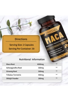 Maca 7 In 1 Made With 7 Natural Ingredients 8050 MG Extra Strength - 60 Capsules - pzsku/ZD745CFF93C82A73BE77CZ/45/_/1728545754/20fd43a4-1e5d-44c2-8c1a-f479647bdb03