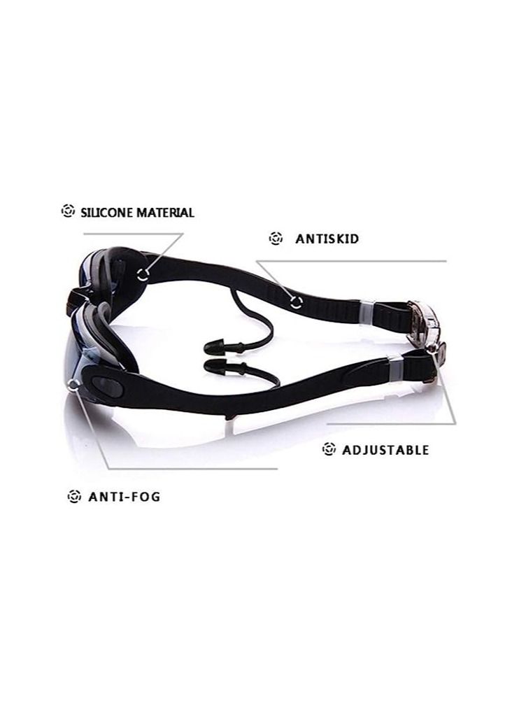 ORiTi Swimming Goggles Waterproof and Cap Set 4 in 1 UV 400 Protection Lenses Clear Anti Fog - Image 4