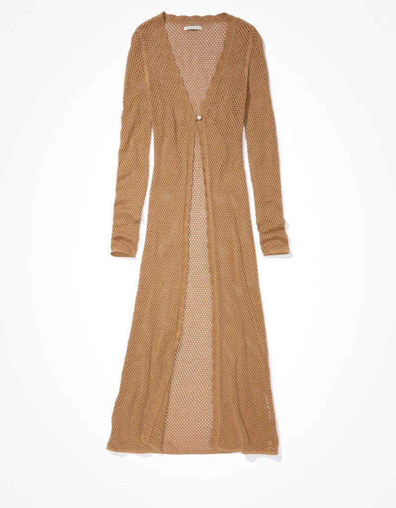 امريكان ايجل كارديغان طويل بحافة إسكالوب