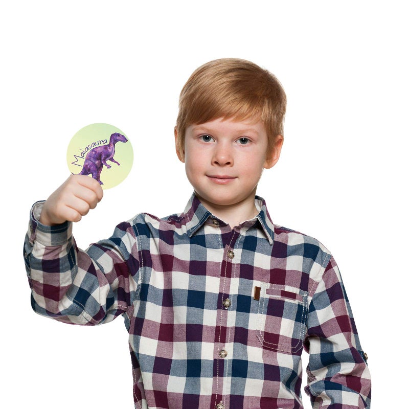 Zonon 10 Pcs Potty Training Stickers Dinosaur Toilet Target Sticker Reusable Potty Targets Color Changing Pee Target for Kid Training Use (Dinosaur) - Image 5