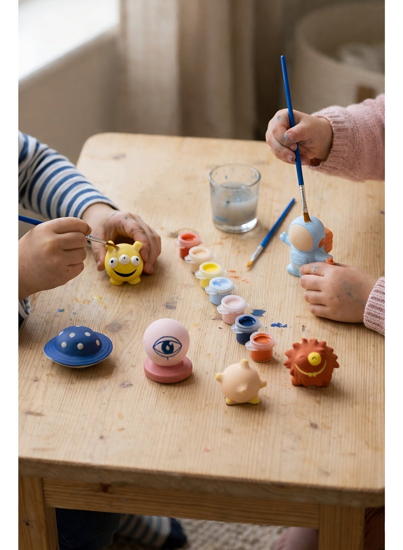 Kids Space Painting Kit - 13 Pieces Plaster Art Set with Colors & Brush - Fun DIY Craft for Boys & Girls - Image 3