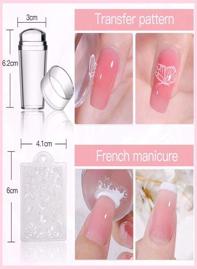 Biutee 4PCS Large Nail Stamping Plates Set, Nail Stamper Kit with Stamper and Scraper, Nail Stamping Kit with French Lace Flower Animal Star Space Patterns for DIY Nail Art Decoration - Image 3