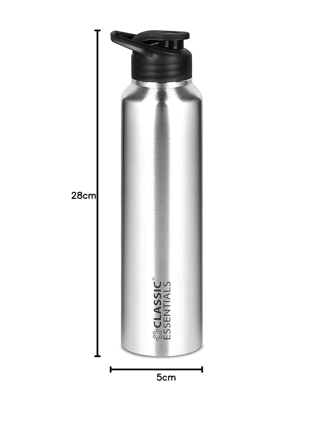 Classic Essentials - CLASSIC ESSENTIALS Stainless Steel Sipper Water Bottle 1000 ml | Stainless Steel Sipper Bottle with Flip Cap | Water Bottle | Gym Bottle | Fridge Bottle | Yoga & Sports Bottle 100% Leak Proof - Image 1