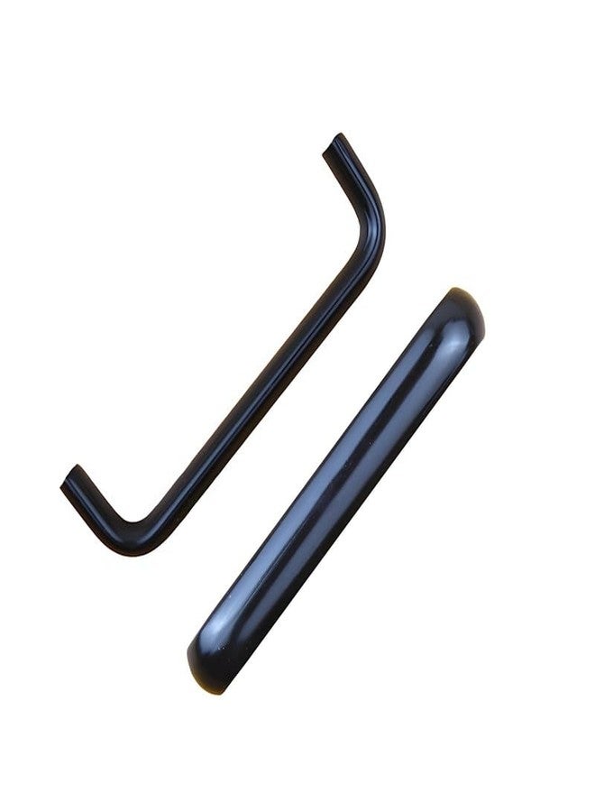 ELITONE Stainless Steel 'D' Type Cabinet Handle Pull for Kitchen and Wooden Furniture Doors/Drawers/Cupboard|Pack of 6,Z Black | 4 Inch - Image 3