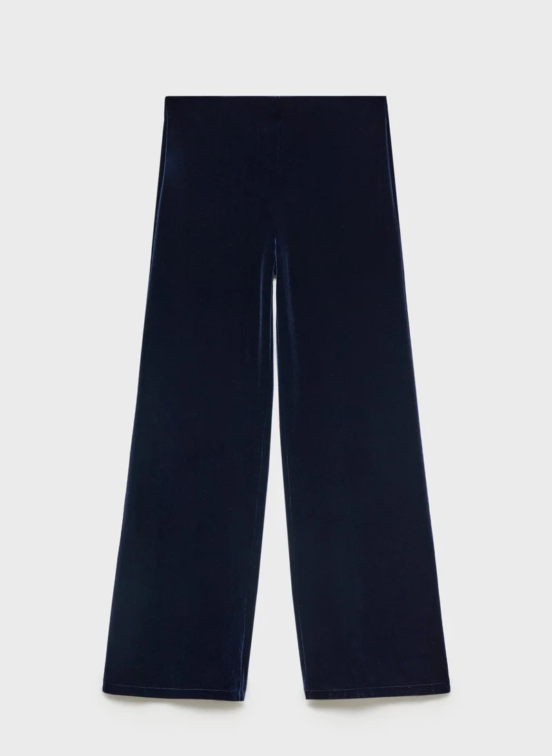 مانجو Velvet Wideleg Trousers