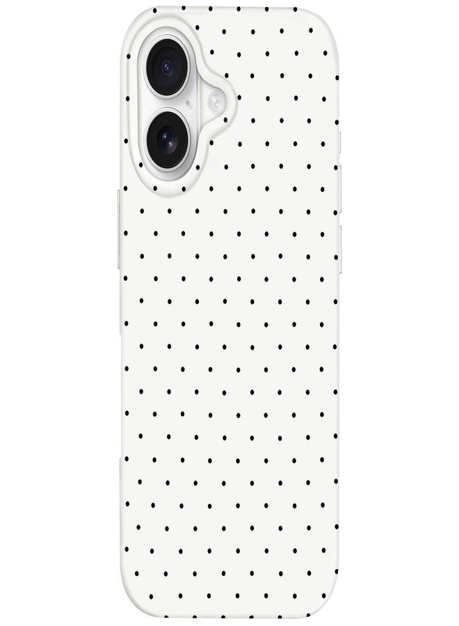 Hython for iPhone 17 Case Cute Polka Dot Aesthetic Design Simple Cover 6.3", Thin Slim Anti-Scratch Soft TPU Bumper Shockproof Rubber Protective Phone Cases for Women Girls Girly Boys, White - Image 1