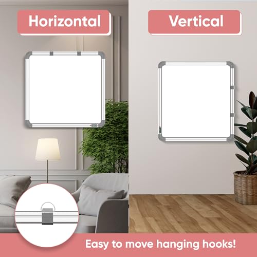 YAJNAS 2x2 feet Non Magnetic Double Sided, White Board and Chalk Board, One Side White Marker and Reverse Side Green Chalk Board Surface, Duster, Marker & 30 CM Scale (Pack of 4 Items) - Image 4