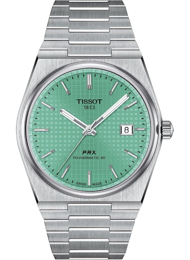 TISSOT Men's PRX Powermatic 80 316L Stainless Steel case Automatic Watch T137.407.11.091.00 - Image 1