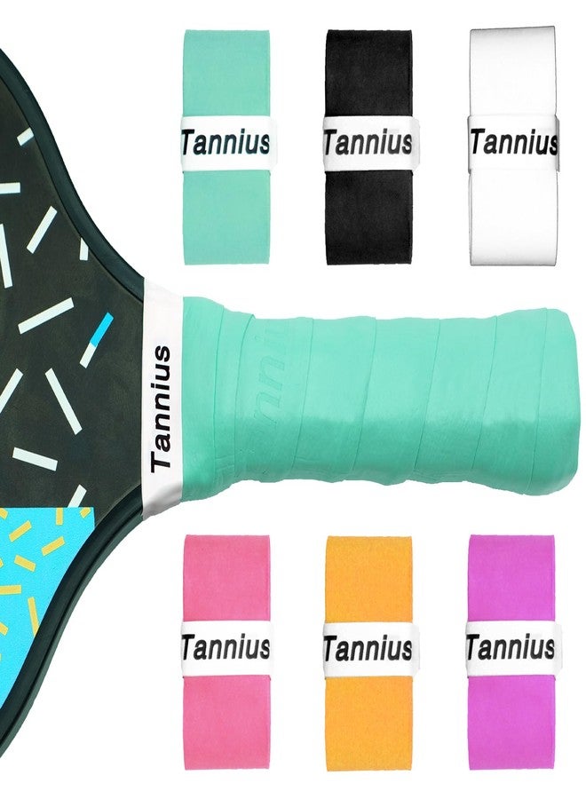 Tannius Pickleball Paddle Grip Tape, 6 Pack Precut Pickleball Grips, Absorbent and Enhanced Pickleball Paddle Overgrip (6-Pack Mixed Colors) - Image 1