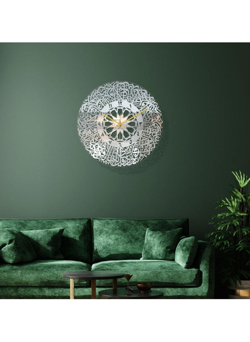 ريبنيو ساعة حائط عربية كوفية - ديكور منزلي إسلامي بتصميم نجمة هندسية مقاس 60x60 - Image 5