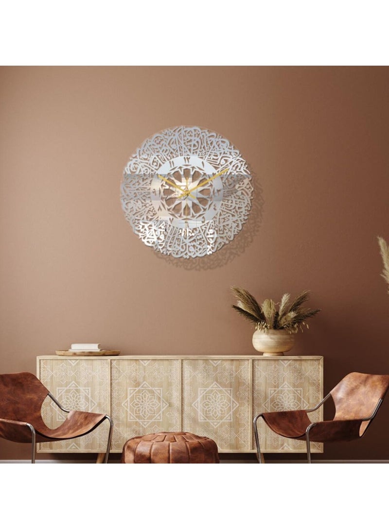 ريبنيو ساعة حائط عربية كوفية - ديكور منزلي إسلامي بتصميم نجمة هندسية مقاس 60x60 - Image 4