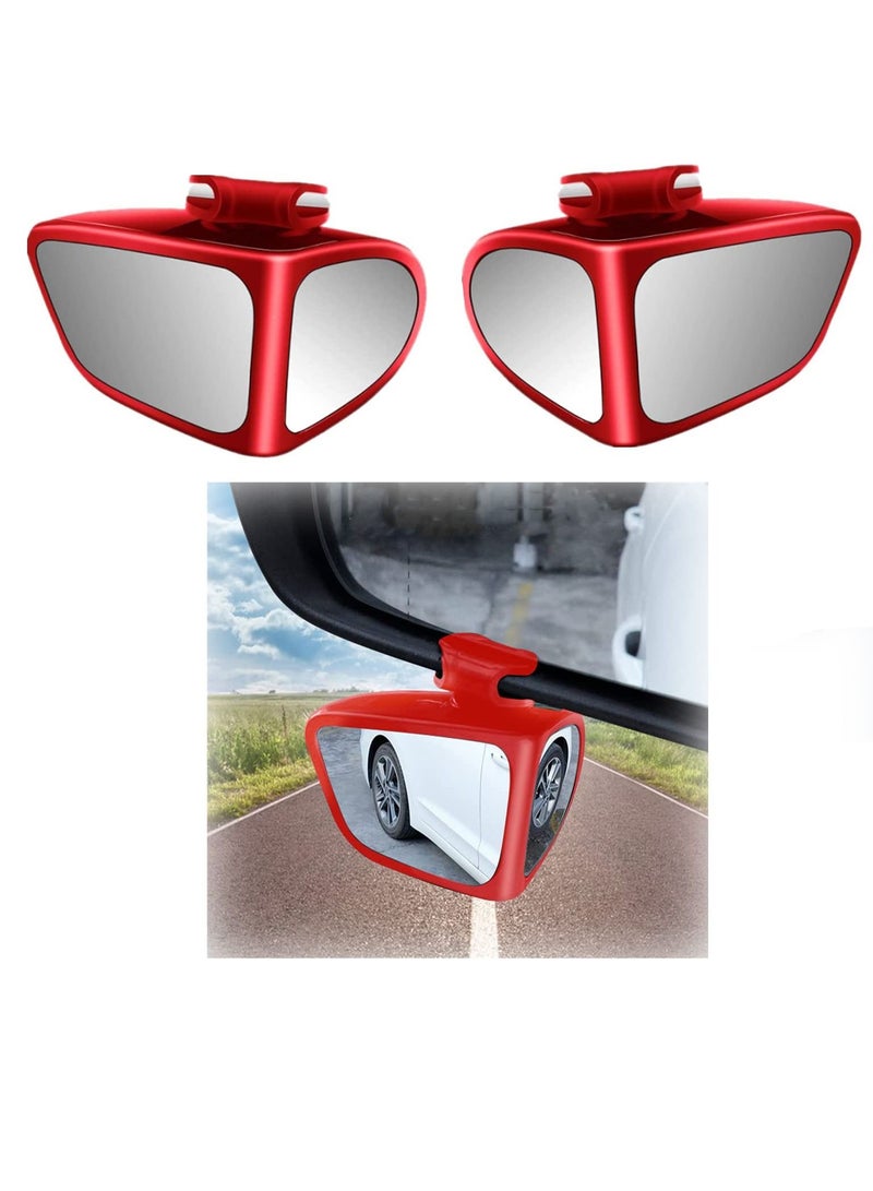 KASTWAVE 2Pcs Car Blind Spot Mirrors, 360DEGREE Rotatable Convex Rearview Mirror, Large Blind Spot Rearview Mirror, Suitable for General Motors Car, SUV, Truck - Image 1