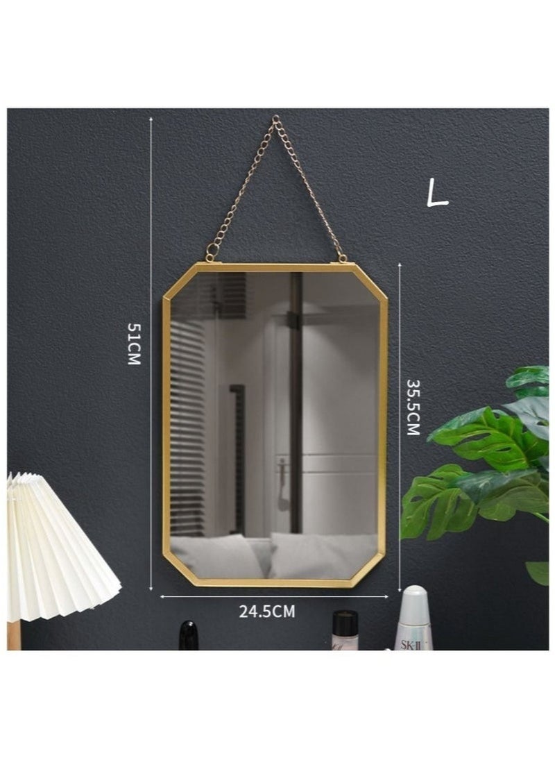 Bukela 1 Piece Wall Mounted Bathroom Mirror Makeup Mirror Home Decor Mirror S\L - Image 4