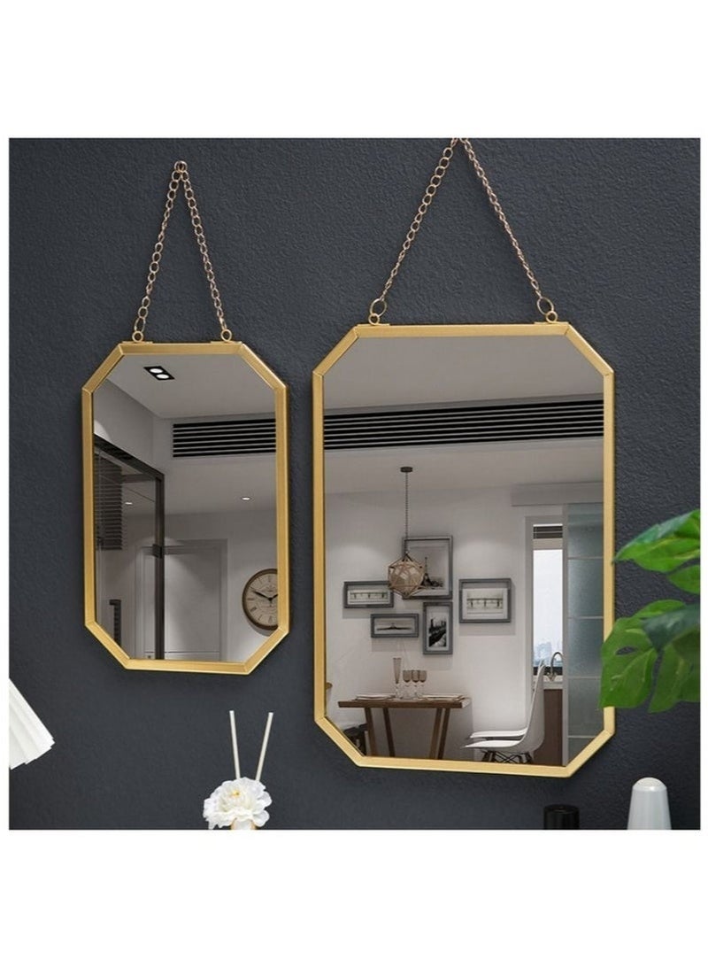 Bukela 1 Piece Wall Mounted Bathroom Mirror Makeup Mirror Home Decor Mirror S\L - Image 5