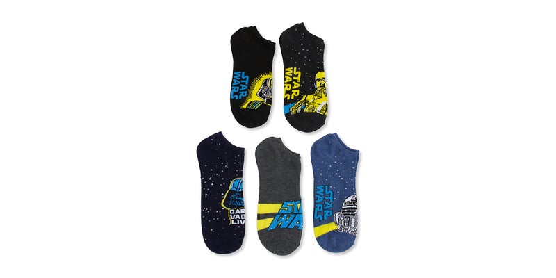 STAR WARS Star Wars Men's 5 Pack No Show Socks, Multi, 10-13 (681016) - Image 4