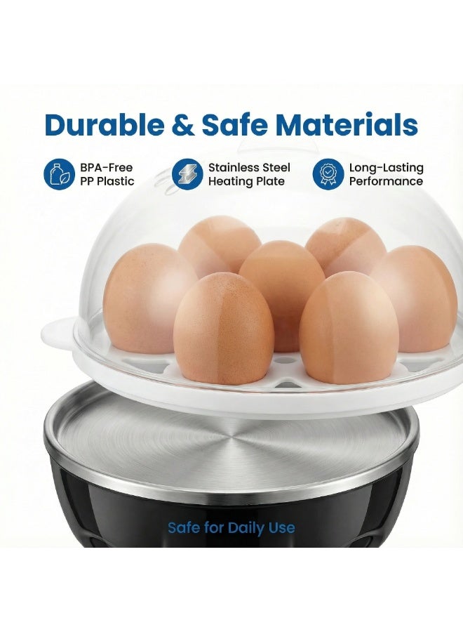  أورا سيليكت طباخ بيض كهربائي سريع | طباخ بيض كهربائي سريع | سعة 7، إيقاف تشغيل تلقائي وسهل التنظيف | للحصول على بيض مسلوق ناعم أو متوسط أو صلب مثالي في دقائق - Image 4
