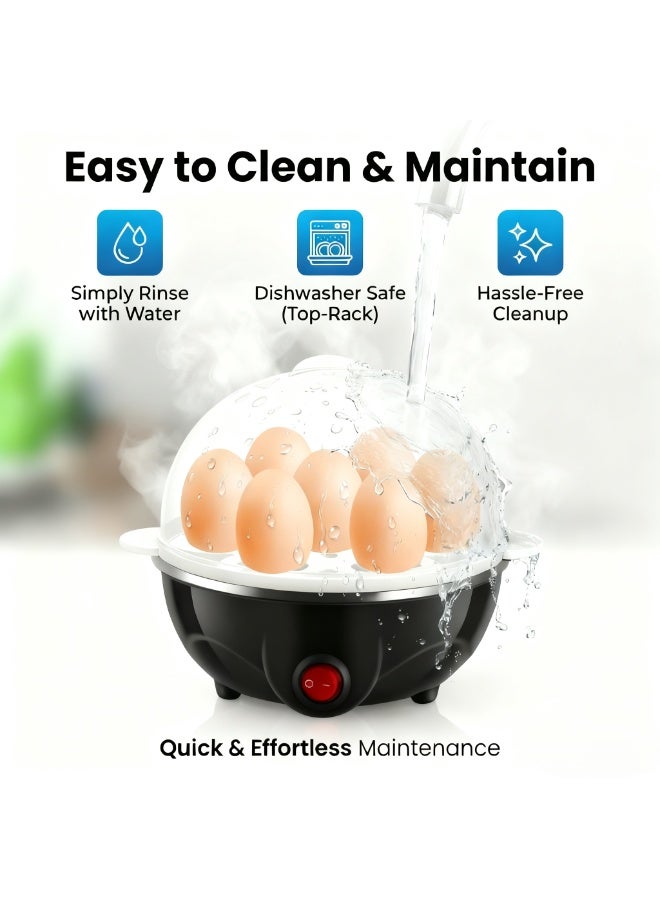  أورا سيليكت طباخ بيض كهربائي سريع | طباخ بيض كهربائي سريع | سعة 7، إيقاف تشغيل تلقائي وسهل التنظيف | للحصول على بيض مسلوق ناعم أو متوسط أو صلب مثالي في دقائق - Image 5